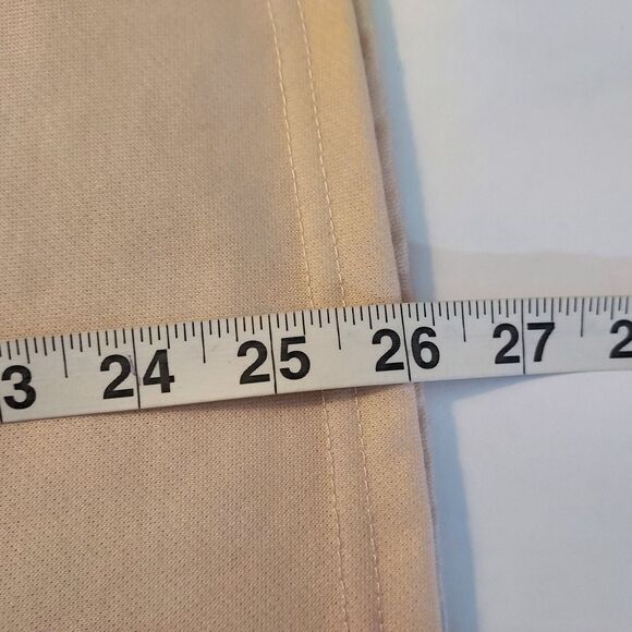 Just Fashion Now Shirt Top Long Sleeve V Neck Womens Size XXL Beige Black - Picture 12 of 12